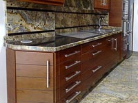 Kitchen wood cabinets